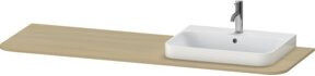 Duravit Waschtisch-Konsole Happy D.2 Plus in Beige mit 1 Aufsatzloch und rechtem Becken, B/T: 160 x 55 cm - Bild 1