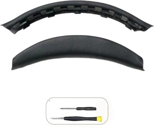 Ersatz-Ohrpolster aus Proteinleder mit Memory-Schaum für Sony WH-XB910N Kopfhörer in Schwarz - Bild 1