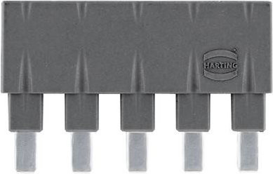 HARTING Steckbrücke 09330009855 aus Kunststoff in Schwarz und Grau - Bild 1