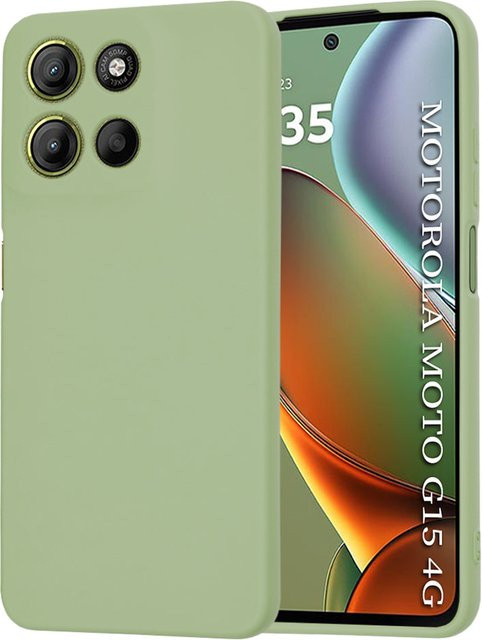 Techsuit SoftFlex Schutzhülle für Motorola Moto G15 und G15 Power in Matcha Green - Bild 1