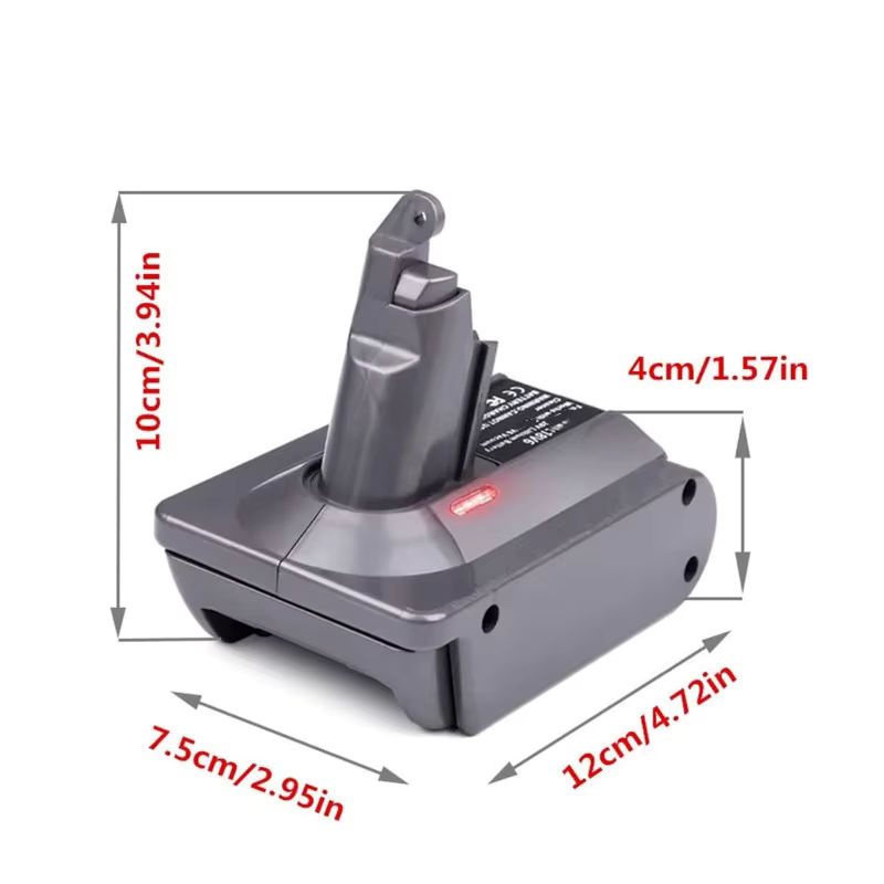 HAKSINKY BOS18V6 Batterieadapter für Bosch 18V Li-Ionen-Akkus BAT609 und BAT618 zur Nutzung mit Dyson Staubsauger V6 DC61 und DC62 - Bild 5