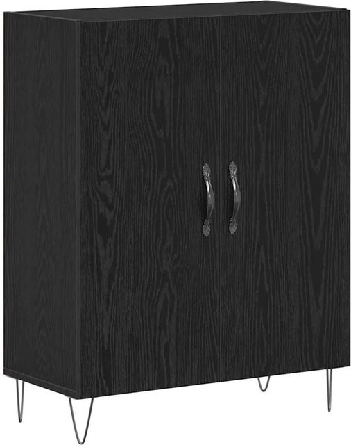 vidaXL Sideboard Modern in Schwarz und Eichen-Optik, B/T/H: 69,5 x 34 x 90 cm - Bild 1