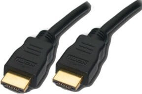 E+P Elektrik HDMI High-Speed-Kabel mit Ethernet/LAN in Schwarz, Länge: 1,5 m - Bild 1