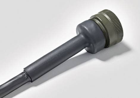 HellermannTyton Schrumpfschlauch mit Kleber Schwarz 24mm 6mm Schrumpfrate 4:1 Meterware - Bild 1