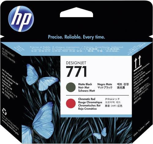 HP Druckkopf 771 Tintenpatrone Schwarz und Rot CE017A - Bild 1
