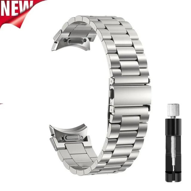 MY-CASE Uhrenarmband Edelstahl, Silber, Unisex - Bild 1