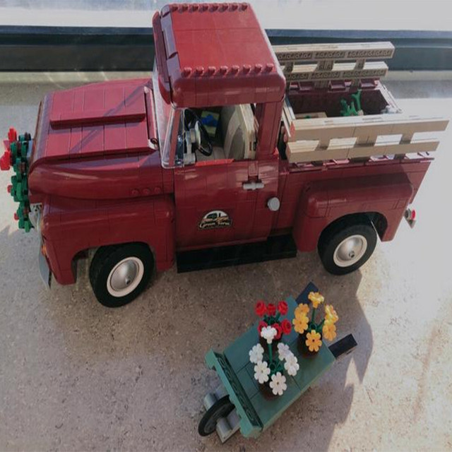ZGECB Pickup-Truck-Bausteinset, Retro-Automodell, 1677 Teile - Bild 1