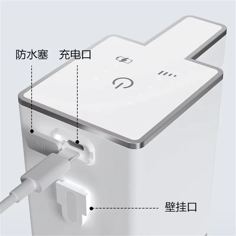 OUIO Wandmontierter Intelligenter Automatischer Sensor-Seifenspender für Küche und Bad in Schwarz oder Weiß - Bild 5