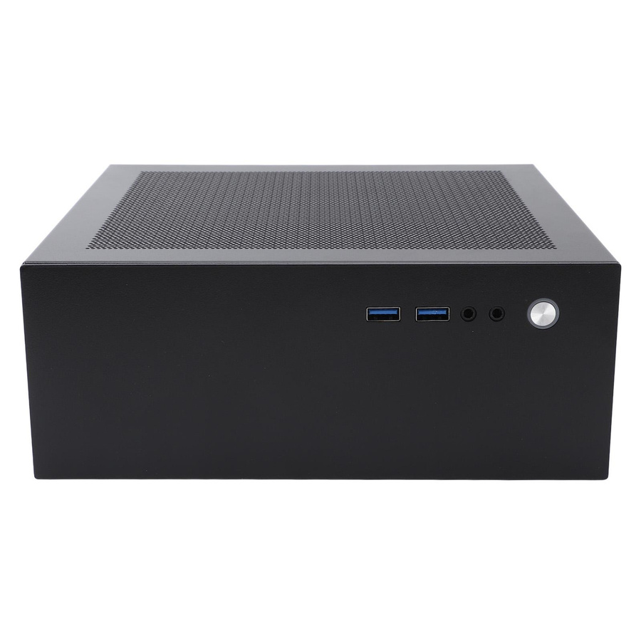 Nensit Gaming-Computergehäuse in Schwarz mit USB 3.0-Anschlüssen und Mesh-Lochblech für ITX-Mainboards - Bild 2