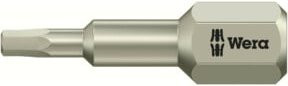 Wera 3840/1 TS 6KT-Bits aus Edelstahl in Silber, Schlüsselweite 3/32 Zoll, Länge 25 mm - Bild 1
