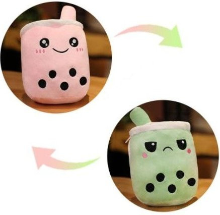 Bubble Tea Plüschtier Boba Milchtee, Kuscheltier Kissen, 24cm - Bild 1