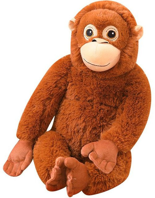 Binchi Fitness Cartoon Gorilla Plüschtier, braun, 62cm, ab 3 Jahre - Bild 1