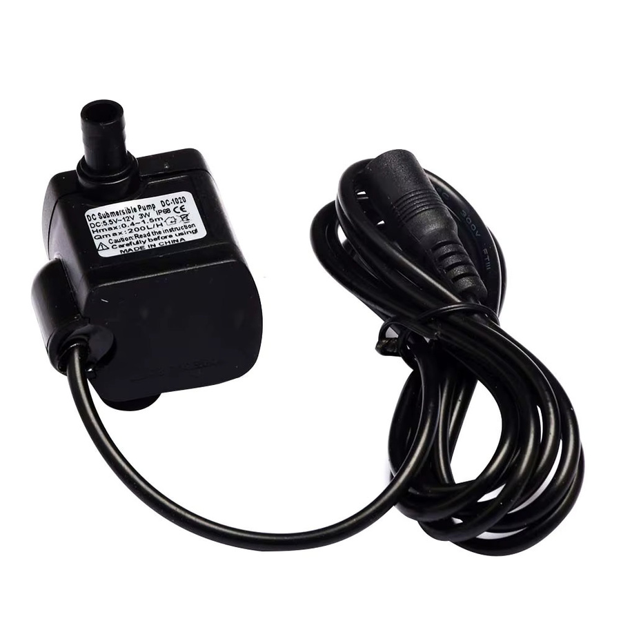 Solar-Mini-Tauchpumpe DC12V 3W 1020 Schwarz für Aquarien, Fischbecken, Brunnen und Teiche mit 200L/H Förderleistung - Bild 3