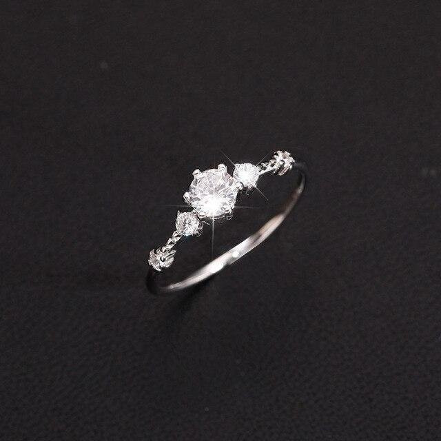Wucifang Jewelry Ring, 925 Silber, Zirkonia, Damen - Bild 1