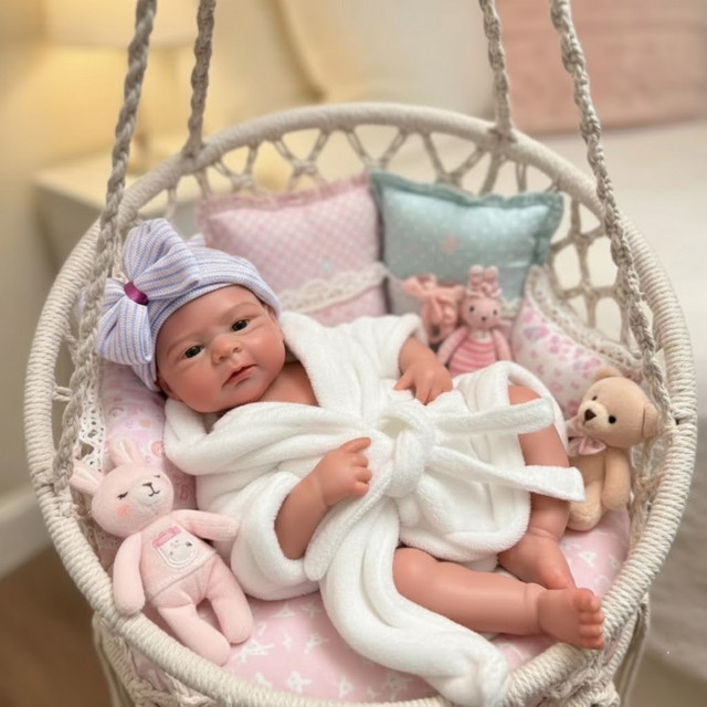 CatDoneca Elijah Bebe Reborn-Puppe, Junge, Silikon, Bunt - Bild 1