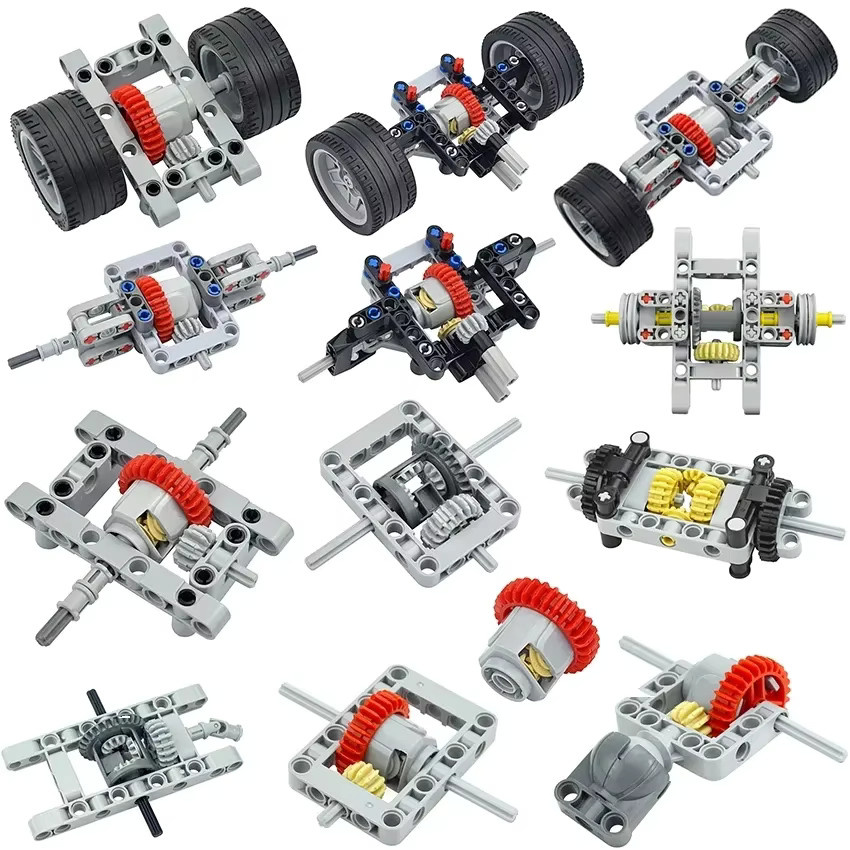 leduo MOC Technik Reifenrad, Zubehör, Fahrzeuge, Kunststoff - Bild 4