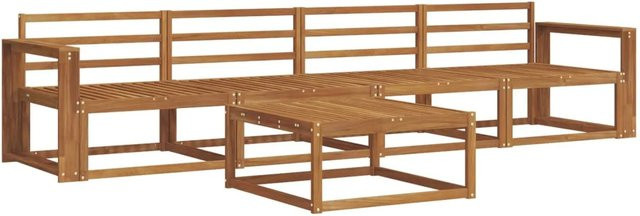 vidaXL Outdoor-Sofagarnitur 5-teilig aus Akazie Massivholz in Braun - Bild 1
