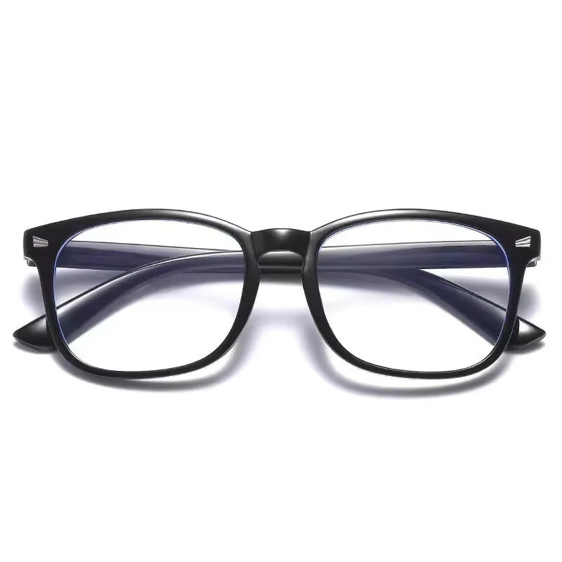 Anti-Blaulicht-Brille, Unisex, Vollrand, Square, Kunststoff, Schwarz - Bild 2