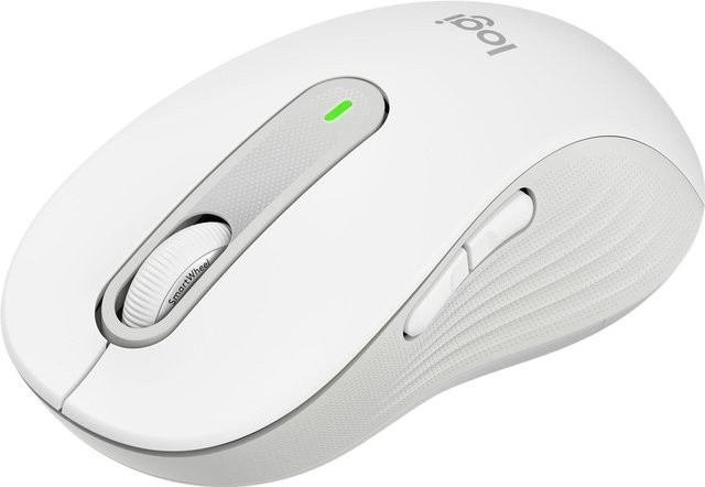 Logitech Signature M650 L for Business Kabellose Maus in Off-White mit 4000 DPI via Bluetooth oder USB-A - Bild 1