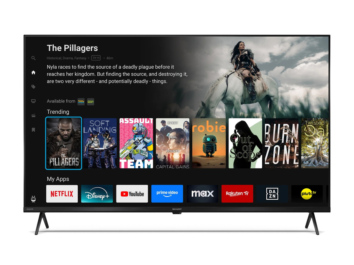 Sharp QLED Smart TV 43HM5745E 4K UHD Fernseher mit HDR Dolby Vision in Schwarz (43 Zoll) - Bild 2
