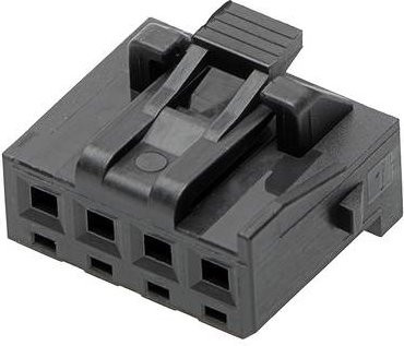 Molex Buchsengehäuse-Kabel Schwarz mit 4 Polen und 2,50 mm Rastermaß - Bild 1
