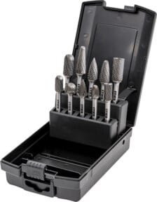 STIER HM Frässtifte-Set aus Carbide, 10-teilig, Farbe: Silber - Bild 1