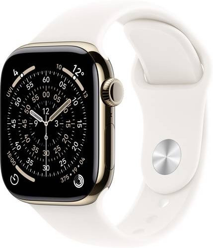 Apple Smartwatch, GPS + Cellular, 42 mm, Titangehäuse, Gold, Pink, Unisex - Bild 1