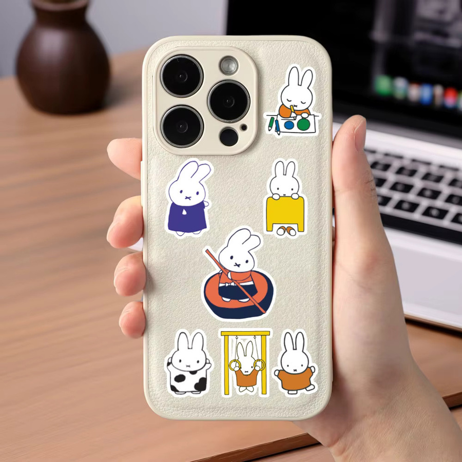 Miffy Aufkleber, Kawaii Cartoon-Sticker, DIY-Collage-Material - Bild 3