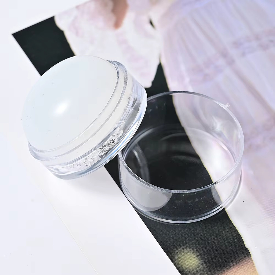 MAFANAILS Nagelstempel mit Schaber, transparenter Silikon-Jelly-Kopf - Bild 2