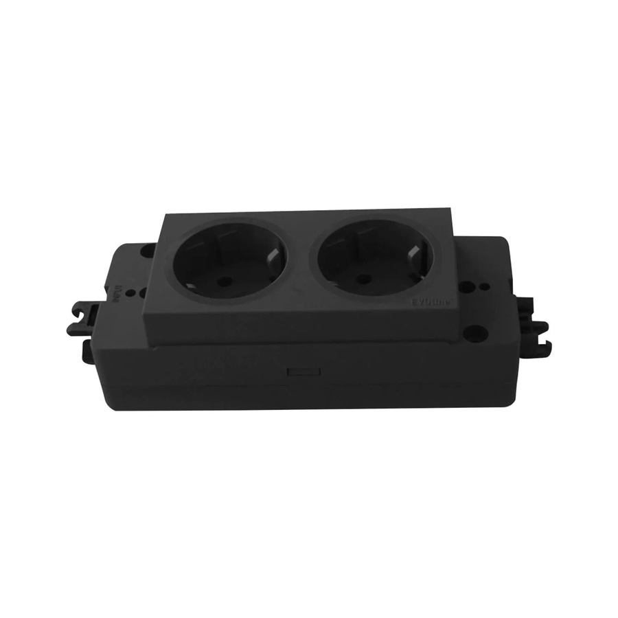 EVOline Express Steckdosenleiste 2-Fach Schuko 16 A 3.680 W in Schwarz - Bild 2