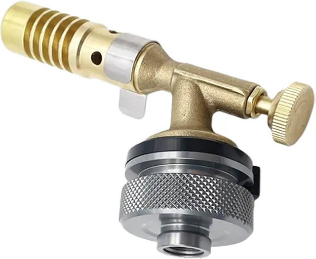 Gmarty Zylinder-Adapter für Outdoor-Camping und Butangas-Fackeln, Gasflaschen-Konverter, Silber - Bild 1
