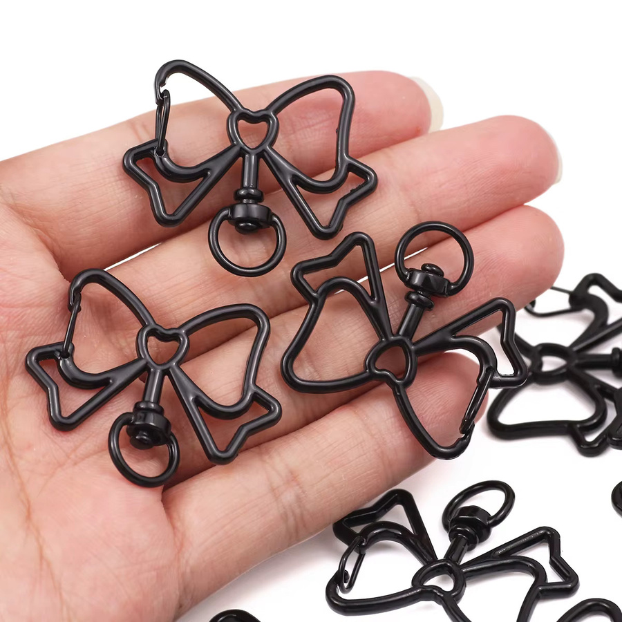 wlyees Schleifenverschluss, Zinklegierung, Schwarz, Unisex - Bild 5