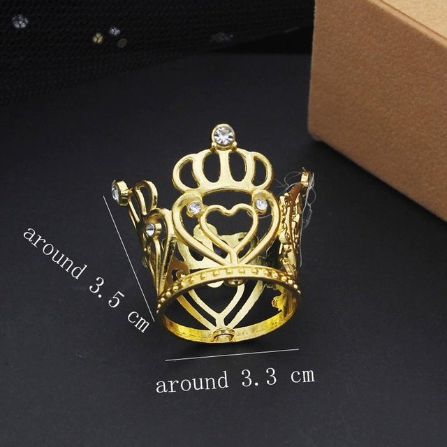 YIRAN Jewelry Diadem Kleine Krone, Kinder, Mädchen, black - Bild 1
