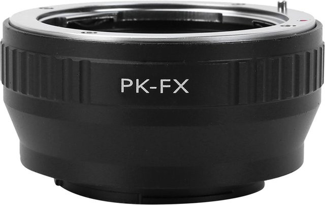 Shoemst Metall-Objektivanschluss-Adapterring für Pentax PK Objektive an Fujifilm X Serie, Schwarz - Bild 1