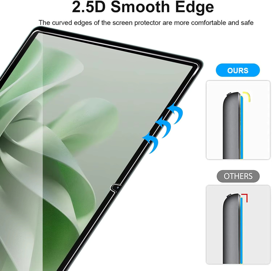 Displayschutzfolie aus gehärtetem Glas für OUKITEL OT9 (2024) 11 Zoll, transparent, HD, 9H Härte, anti-fingerabdruckbehaftet und blasenfrei - Bild 3