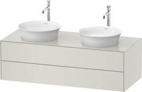 Duravit Waschtischunterschrank White Tulip in Nordweiß matt mit 2 Schubladen, B/T/H: 130 x 55 x 40,8 cm - Bild 1