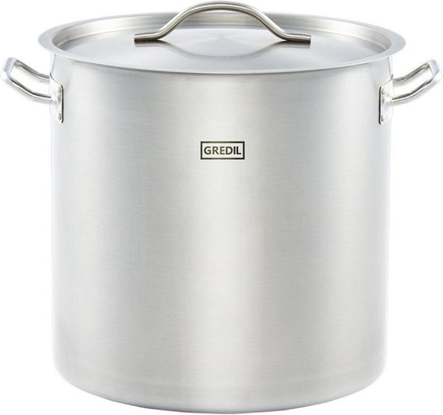 Gredil Suppentopf ECO Serie mit Deckel, Silber, Durchmesser: 36 cm, Höhe: 36 cm - Bild 1