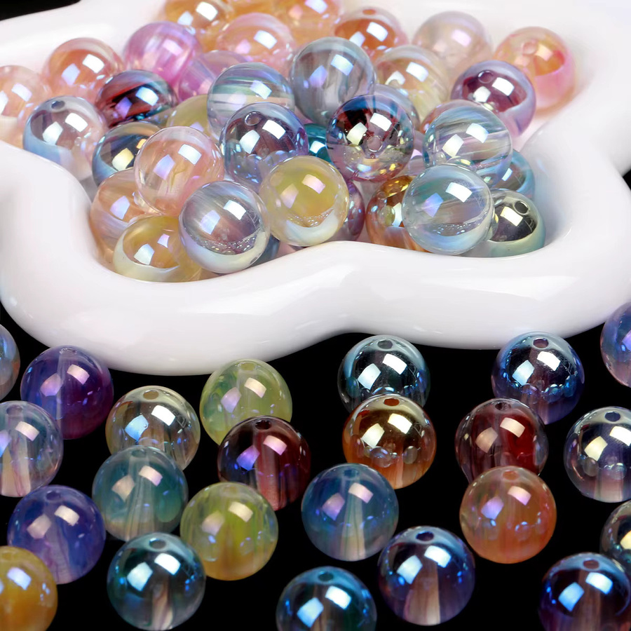 NASSBORO Charms, 16 mm runde Acrylperlen, 10 Stück sortiert - Bild 5