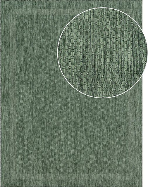 In- & Outdoor-Teppich Romana Grün B/B: 80 x 150 cm - Bild 1