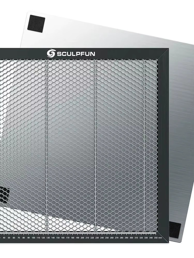 SCULPFUN Waben-Arbeitstischplatte für CO2- oder Diodenlasergravur-Schneidemaschinen, B/T/H: 40 x 40 x 2,2 cm - Bild 6