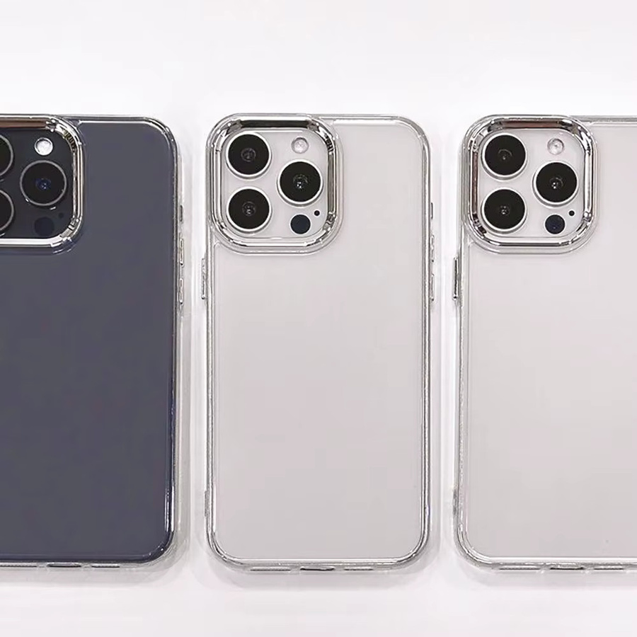 Transparente Acryl-TPU-Schutzhülle für Samsung Galaxy S25 Ultra S24 FE A56 A36 A16 mit galvanisiertem Linsenrahmen - Bild 2