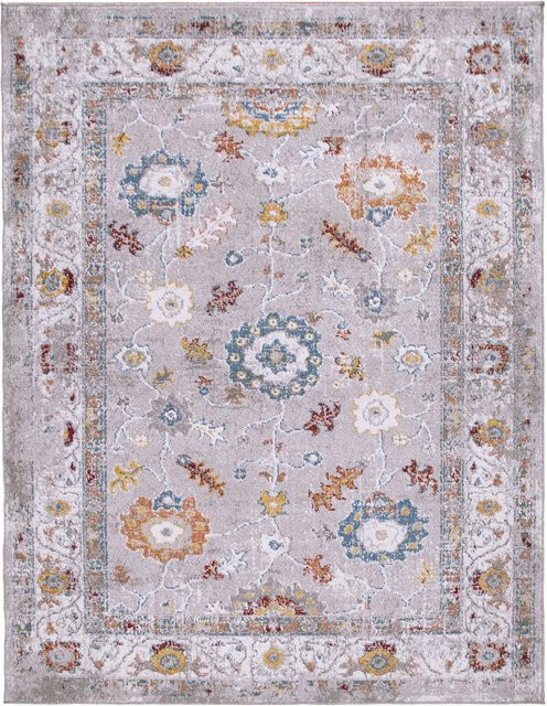 Teppich Alermo in mehrfarbigem Floral-Design, Orientalisch, B: 120 cm, T: 160 cm - Bild 1