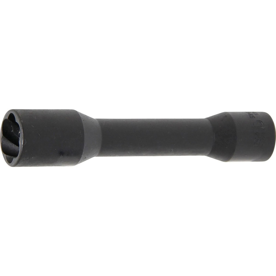 BGS Spiral-Profil-Steckschlüssel-Einsatz Schraubenausdreher tief mit 1/2 Zoll Innenvierkant und 21 mm Schlüsselweite in Schwarz - Bild 2