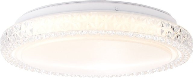 Brilliant Badria LED Wand- und Deckenleuchte in Weiß mit 12W integriert, 800lm, 3000K, IP44 spritzwassergeschützt, Durchmesser: 30 cm - Bild 1