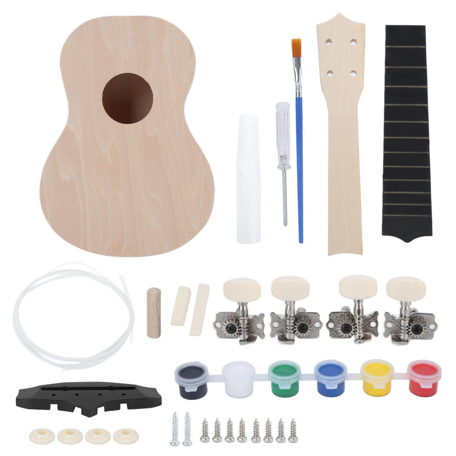 CosyHome Ukulele Bausatz Lindenholz Bunt / Mehrfarbig - Bild 2