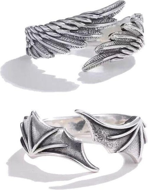 YULIN Partnerringe Vintage, Silber, Unisex - Bild 1