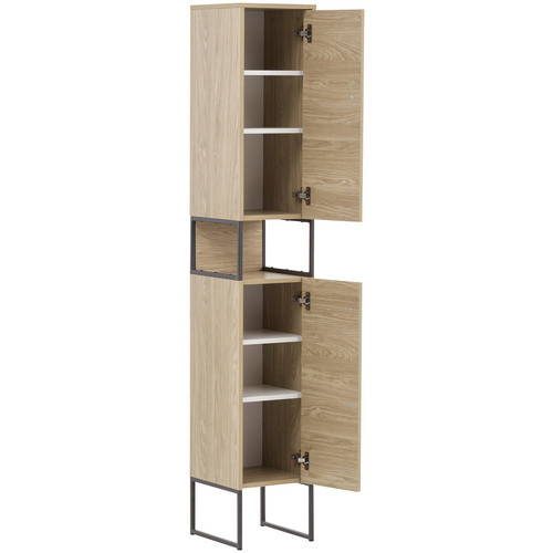 Schildmeyer Hochschrank Limone Eiche in Braun für dein Badezimmer, Breite: 30,4 cm, Höhe: 183,4 cm, Tiefe: 33,1 cm - Bild 2