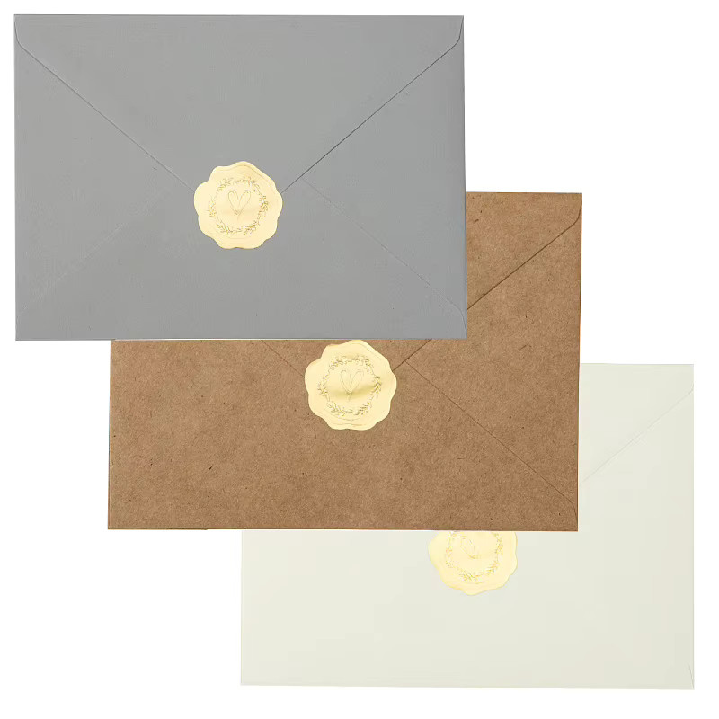 QKX Umschlag aus Kraftpapier in Rot, 50 Stück, B: 18 cm, H: 13 cm - Bild 2