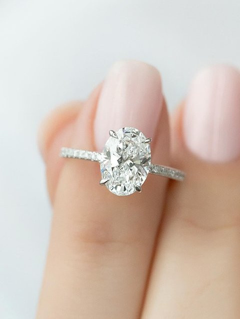 DWJ Moissanit-Diamantring, 925 Silber, Damen - Bild 1