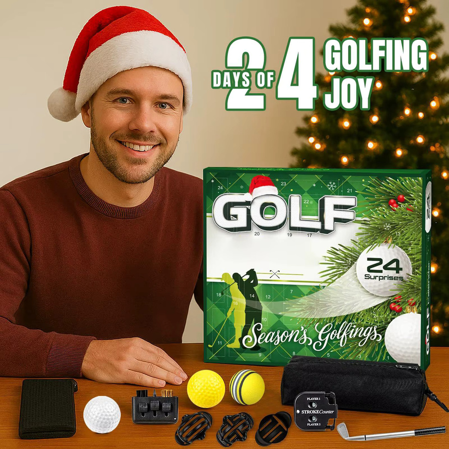 Weihnachts-Adventskalender mit Golf-Zubehör für Erwachsene als festliches Geschenk für die Familie - Bild 4